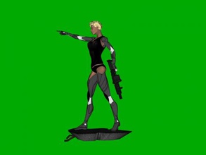 bionic robot free 3d model - download obj file Toys Machinery girl big gun 3d print model - Mito3D