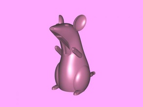 biting rat free 3d model - download stl file Toys Animals pretty but dangerous creature 3d print model - Mito3D