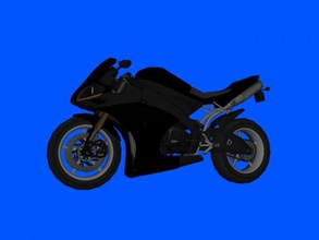 negro bike gratis en modelos 3d descargar el archivo obj Los juguetes De la maquinaria moto deportiva texturas 3d print model - Mito3D