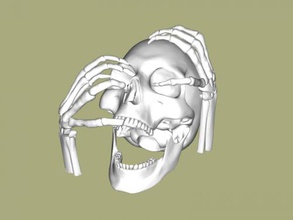 black sail skull art sculpture 3d print model - Mito3D