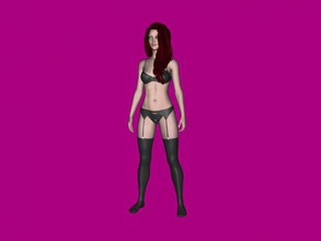 black stockings free 3d model - download obj file Toys People girl beautiful elegant underwear 3d print model - Mito3D
