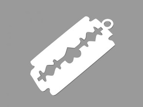 blade keychain free 3d model - download stl file Fashion Accessories razor's edge 3d print model - Mito3D