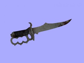 bloody knife free 3d model - download obj file Toys Weapon hunting weapon 3d print model - Mito3D
