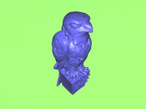 blue falcon gratuit modèle 3d - téléchargement de fichier stl Les jouets Animaux bel oiseau proie 3d print model - Mito3D