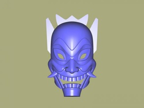 blue spirit mask fashion ornaments 3d print model - Mito3D