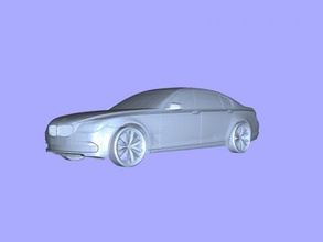 bmw 750 free 3d model - download obj file Toys Machinery classic 7-series 3d print model - Mito3D