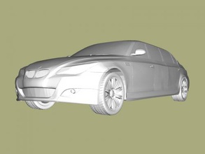 bmw limousine obj jouets machinerie 3d print model - Mito3D