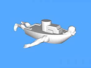 boat person toys people 3d print model - Mito3D