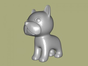 boston terrier jouets animaux 3d print model - Mito3D