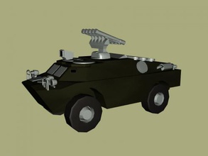 brdm-3 libre modelo 3d - descargar archivo obj Los juguetes De la maquinaria blindados de reconocimiento vehículo patrulla 3d print model - Mito3D