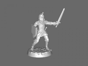 bretonnian knight toys games 3d print model - Mito3D
