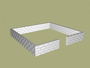 mattone parete arte architettura 3d print model - Mito3D