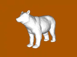 marrone orso figurina giocattoli animali 3d print model - Mito3D