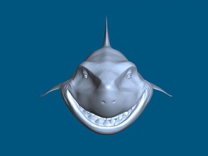 bruce shark free 3d model - download stl file Toys Animals cartoon finding nemo 3d print model - Mito3D
