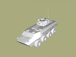 btr-4 free 3d model - download stl file Toys Machinery modern ukrainian armored personnel carrier 3d print model - Mito3D
