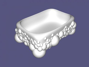 bubble soap dish free 3d model - download stl file Home Bathroom beautiful but not comfortable 3d print model - Mito3D