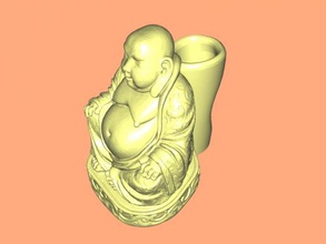 buddha pen holder home accessories 3d print model - Mito3D
