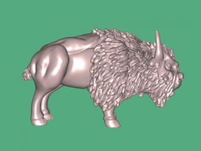 buffalo free 3d model - download stl file Toys Animals huge shaggy bull 3d print model - Mito3D