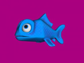 bug-eyed fish 3d sem modelo - baixar arquivo obj Brinquedos Animais linda personagem de desenhos animados 3d print model - Mito3D
