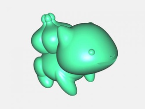 bulbasaur seudo free 3d model - download stl file Toys Cartoons one most famous pokemon 3d print model - Mito3D