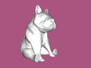 bouledogue in short jouets animaux 3d print model - Mito3D