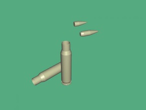 bullet free 3d model - download obj file Toys Weapon collapsible version bullets 3d print model - Mito3D