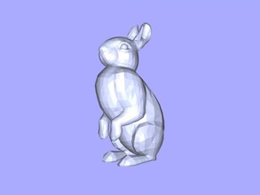 bunny free 3d model - download stl file Toys Animals petite figure 3d print model - Mito3D