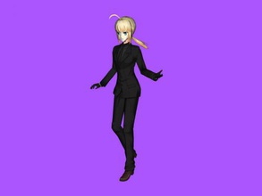 business style free 3d model - download obj file Toys Games girl strict suit 3d print model - Mito3D