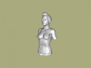 busto donna asiatica gratuita modello 3d - scaricare il file obj Art La scultura di bellezza orientali 3d print model - Mito3D