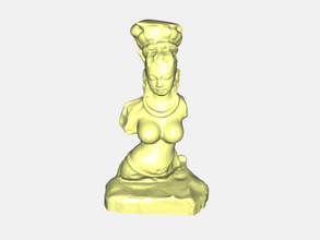 bust female deity free 3d model - download stl file Art Sculpture 3d print model - Mito3D