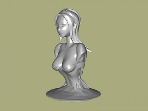 fallimento ragazza robotica arte scultura 3d print model - Mito3D