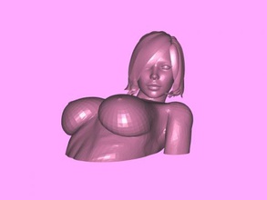 büst baştan çıkarıcı kadın sanat heykel 3d print model - Mito3D