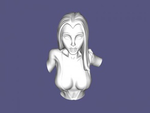 buste of vampire fille jouets dessins animés 3d print model - Mito3D