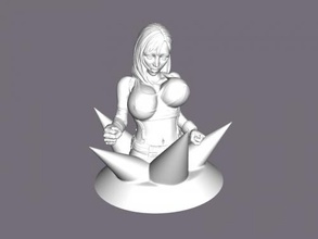 busty lady obj toys people 3d print model - Mito3D
