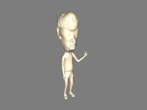 butthead Kostenlose 3d-Modell - download-stl-Datei Spielzeug Cartoons eine Haupt-Charaktere beavis cartoon stl-Datei 3d print model - Mito3D