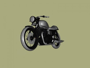 cafe racer obj toys machinery 3d print model - Mito3D