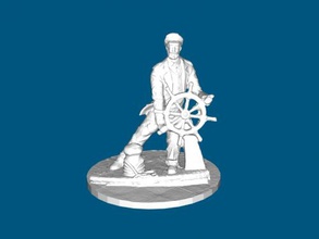 il capitano gratuita modello 3d - scaricare file stl Art La scultura figura a omsk, in russia 3d print model - Mito3D
