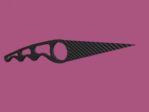 carbon knife obj toys weapon 3d print model - Mito3D