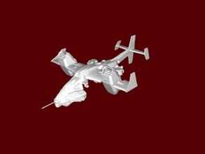 cargo vtol free 3d model - download stl file Toys Games vertical take-off spaceship 3d print model - Mito3D
