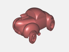 cartoon de estacionamento gratuito modelo 3d - download arquivo stl Brinquedos Desenhos animados belo carro brinquedo 3d print model - Mito3D