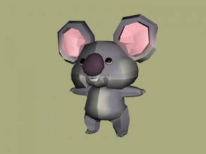 cartoon koala livre modelo 3d - baixar arquivo obj Brinquedos Animais engraçado urso de filhote 3d print model - Mito3D
