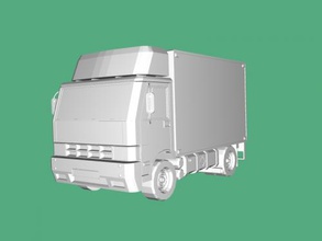 cartoon truck free 3d model - download obj file Toys Machinery simple large body 3d print model - Mito3D
