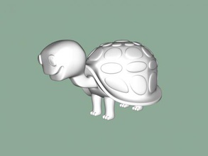 cartoon turtle free 3d model - download obj file Toys Cartoons funny cute 3d print model - Mito3D