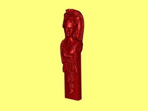 caryatid free 3d model - download obj file Art Sculpture ancient greek wall statuette woman 3d print model - Mito3D
