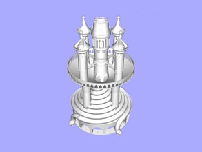 castle twist free 3d model - download stl file Art Sculpture game catapults 3d print model - Mito3D