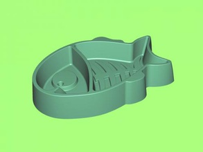 cat bowl home accessories 3d print model - Mito3D