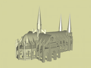 cathedral art architecture 3d print model - Mito3D