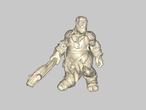 caveman gratis 3d modello - download file stl I giocattoli Persone l'uomo grosso bastone 3d print model - Mito3D
