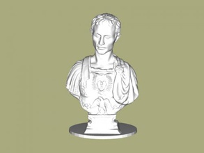 cesare matita titolare gratuita modello 3d - scaricare il file stl Casa Accessori originario di busto antica politico romano 3d print model - Mito3D