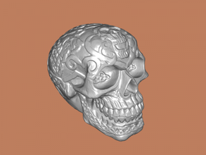 celtic skull art sculpture 3d print model - Mito3D